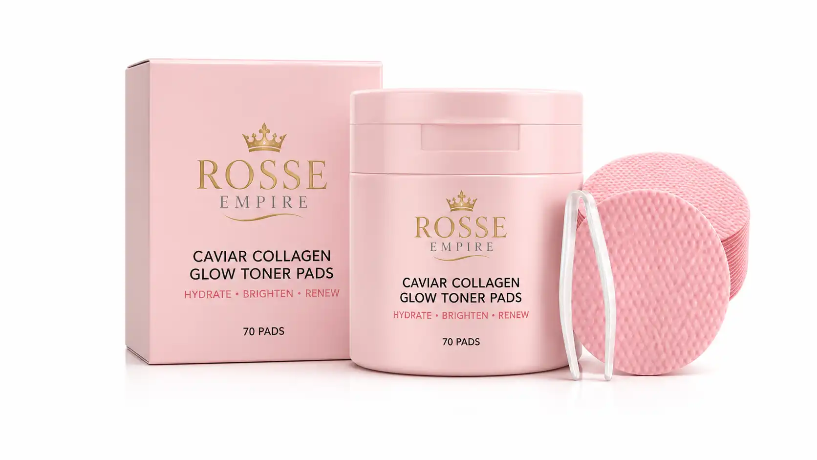 Caviar Collagen Glow Toner Pads